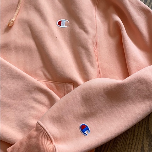 champion peach orange color hoodie brand new xs - Picture 2 of 5